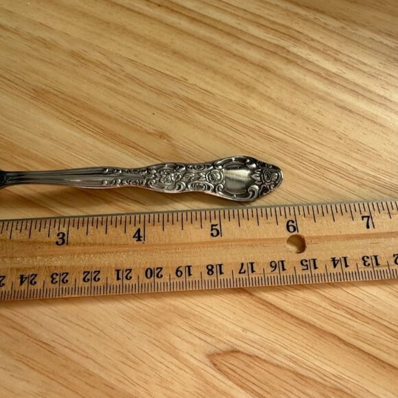 Vtg International INS154 Teaspoons Set Of 4 Solid Roses Stainless Steel Flatware - Picture 11 of 11